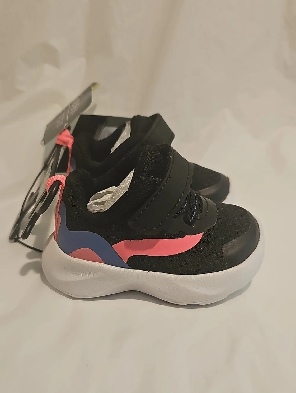 Athletic Works Baby Girls Mesh Jogger Sneakers Size 2 Black New